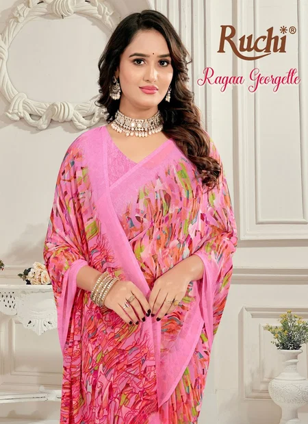 Ragaa Georgette 26 By Ruchi Printed Saree Exporters In India